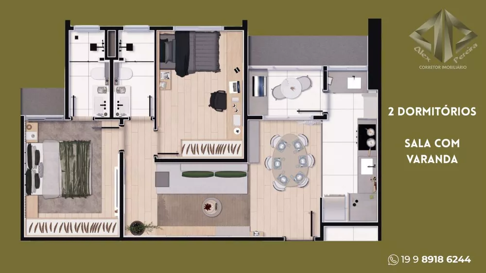 Apartamento, 2 quartos - Foto 2