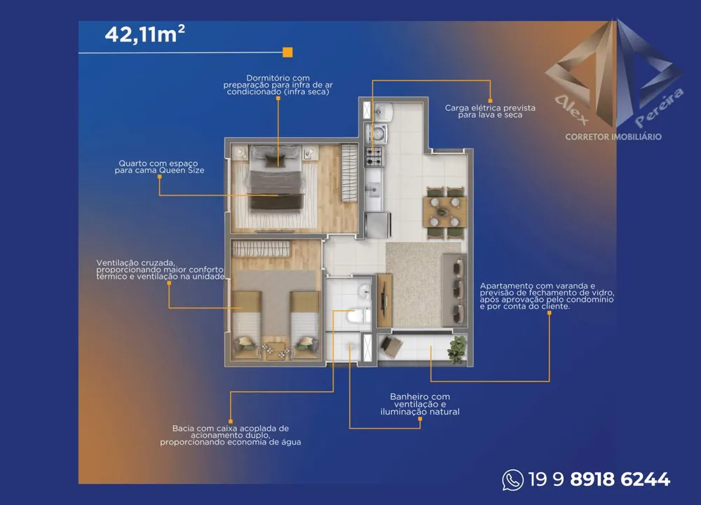 Apartamento, 2 quartos - Foto 3