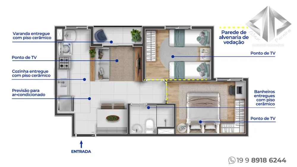 Apartamento, 2 quartos - Foto 5