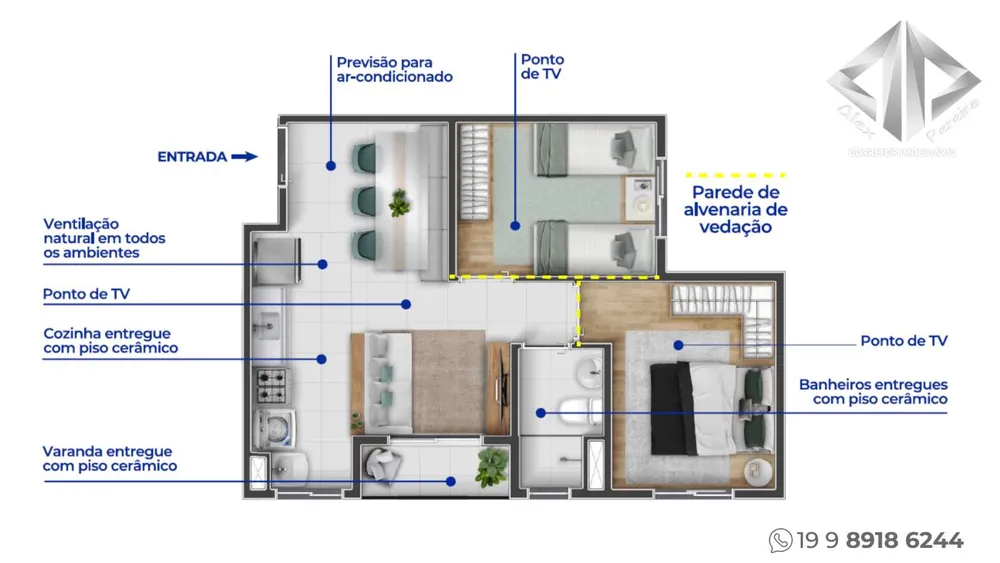 Apartamento, 2 quartos - Foto 4