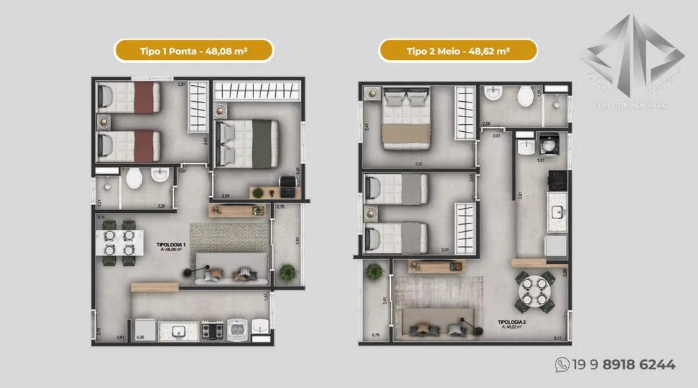 Apartamento, 2 quartos - Foto 3