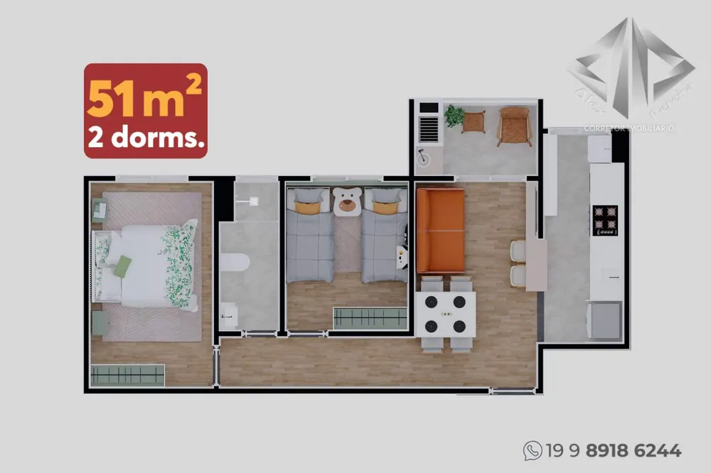 Apartamento, 2 quartos - Foto 2