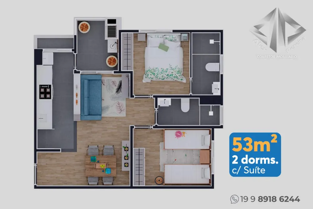 Apartamento, 2 quartos - Foto 3