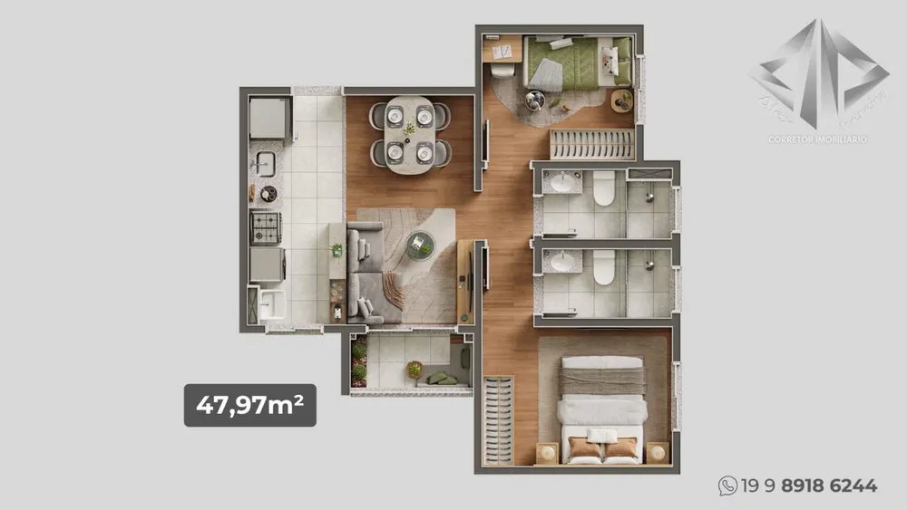 Apartamento, 2 quartos - Foto 7