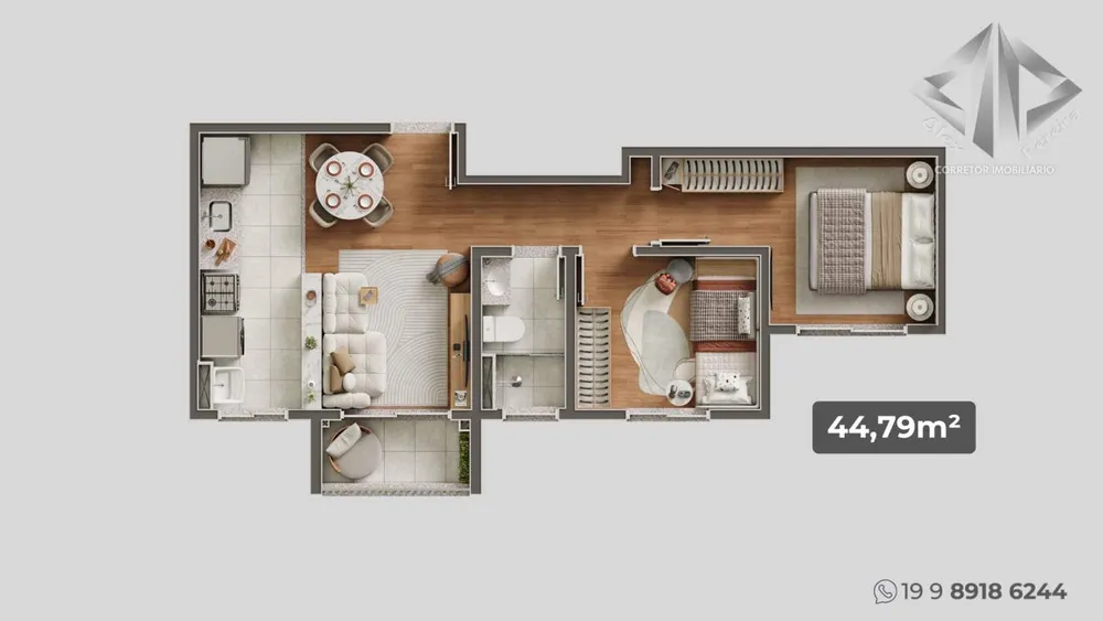 Apartamento, 2 quartos - Foto 6