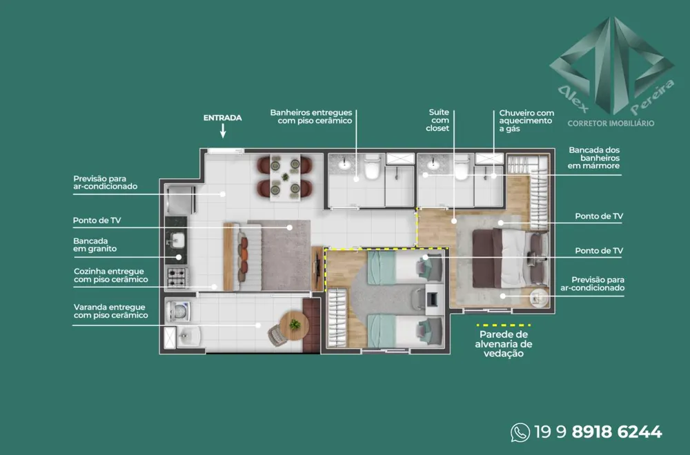 Apartamento, 2 quartos - Foto 4