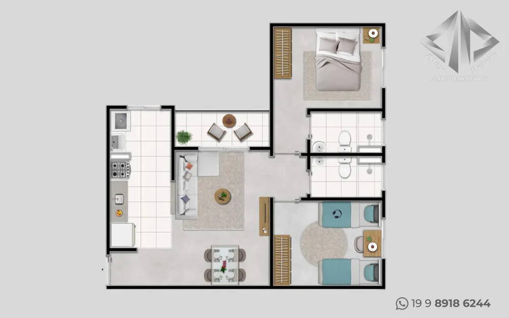 Apartamento, 2 quartos - Foto 4
