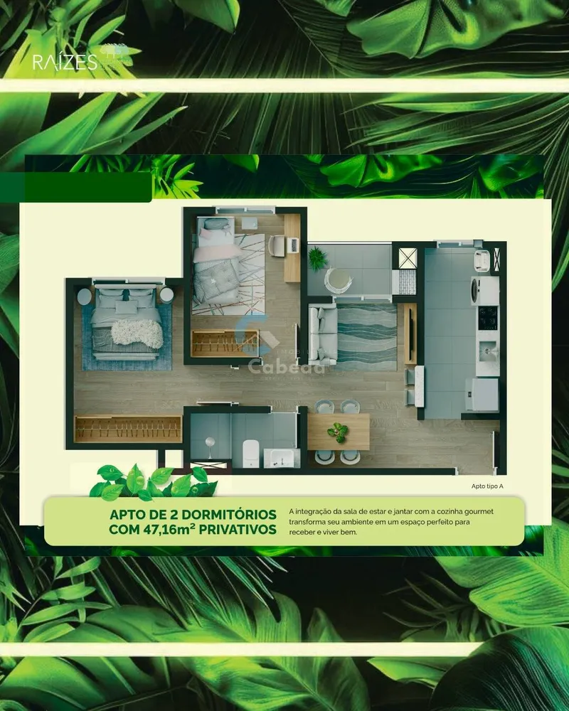Casa, 2 quartos, 47 m² - Foto 3