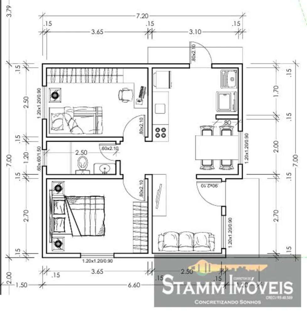 Casa, 2 quartos - Foto 2