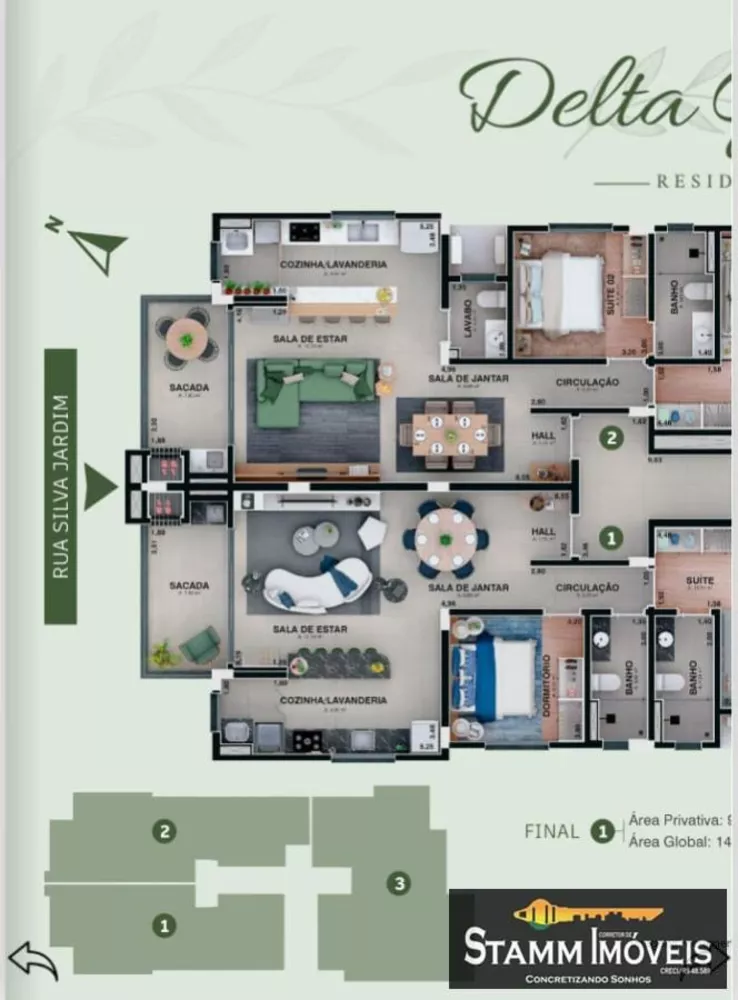Apartamento, 2 quartos, 96 m² - Foto 7