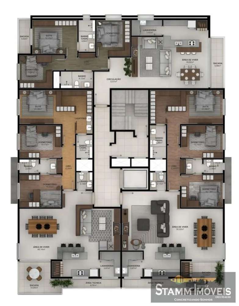 Apartamento, 3 quartos - Foto 1