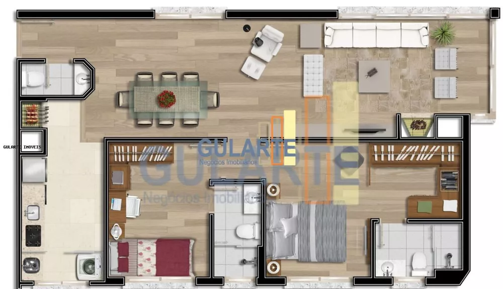 Apartamento, 2 quartos, 83 m² - Foto 3
