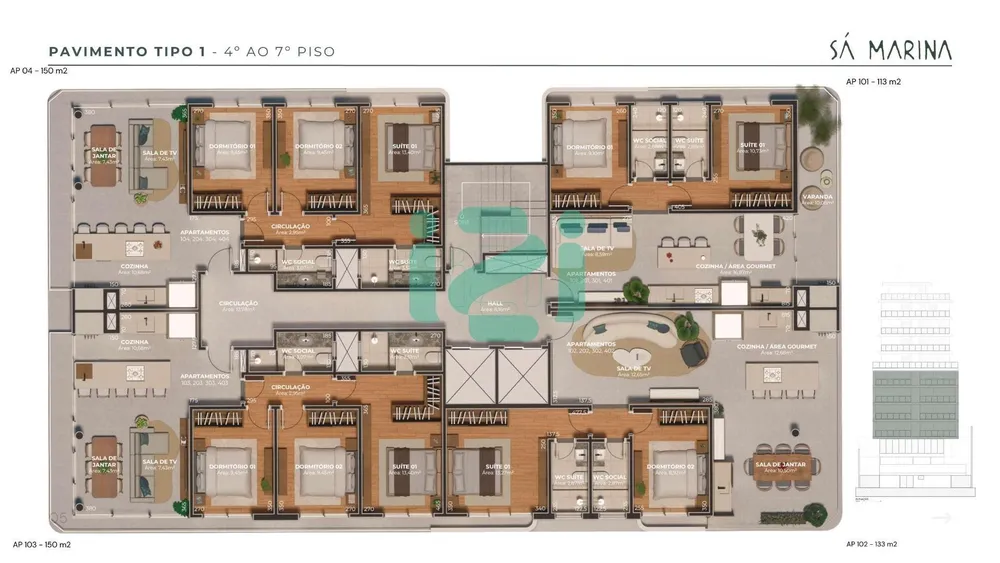 Apartamento, 2 quartos, 104 m² - Foto 4