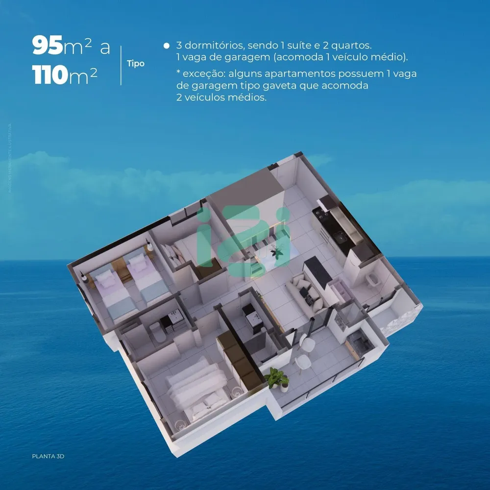 Apartamento, 3 quartos, 98 m² - Foto 2