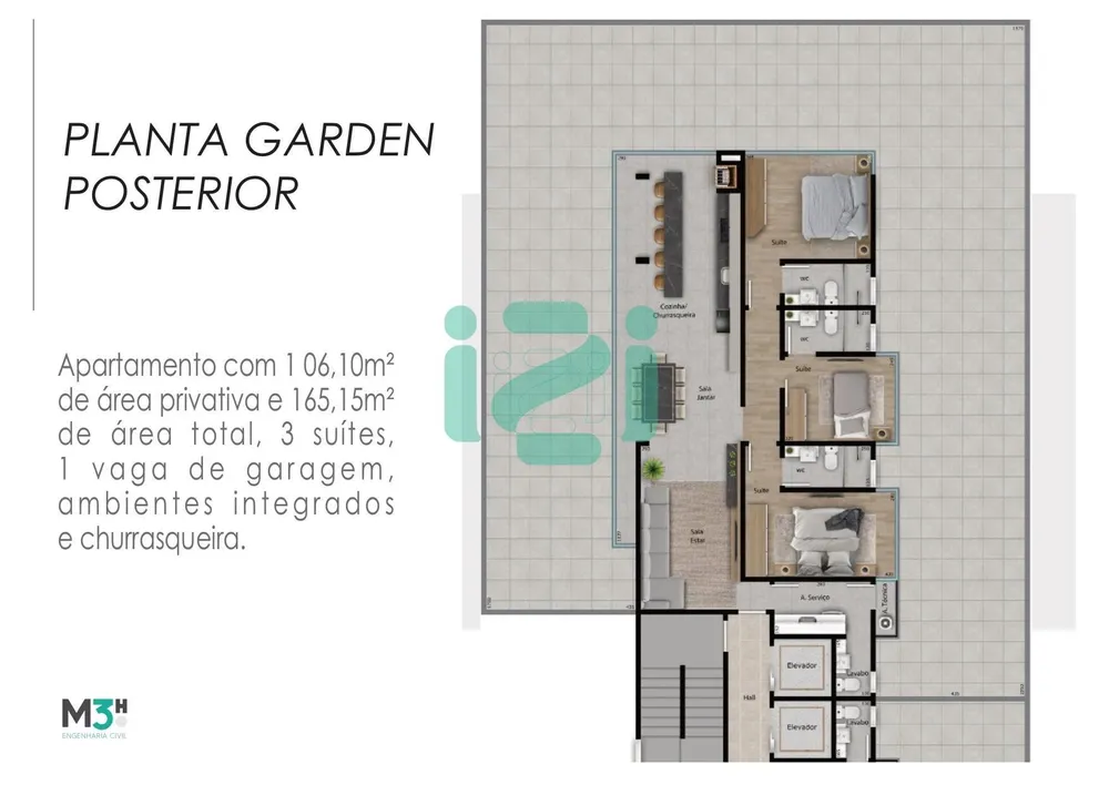 Apartamento, 3 quartos, 165 m² - Foto 5