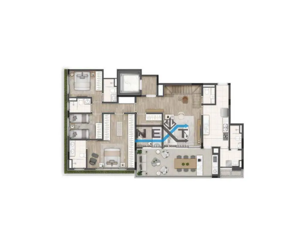 Apartamento, 3 quartos, 284 m² - Foto 1