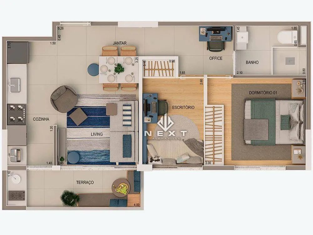Apartamento, 2 quartos, 52 m² - Foto 7