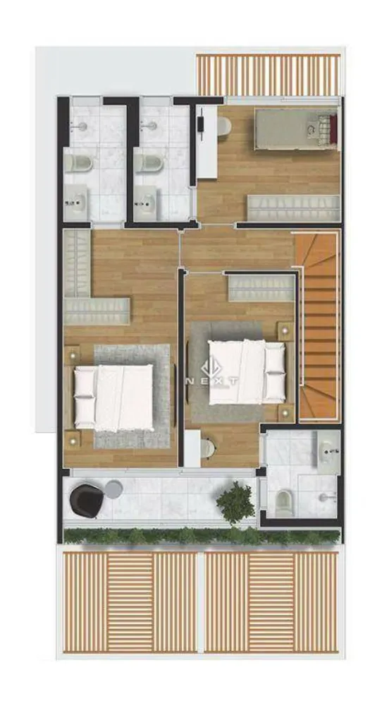 Casa de Condomínio, 3 quartos - Foto 2