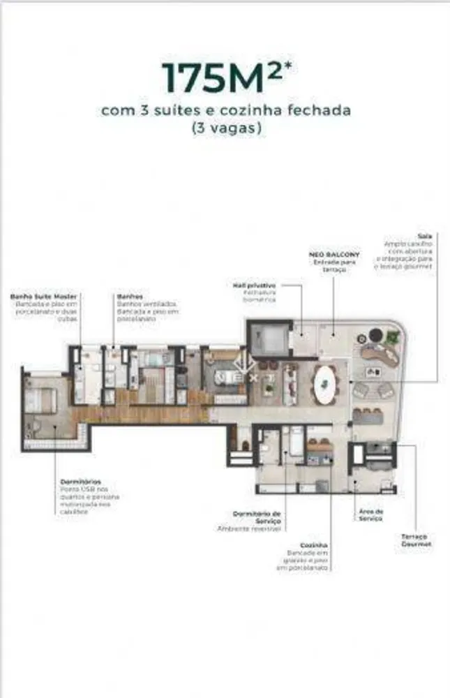 Apartamento, 3 quartos, 175 m² - Foto 4