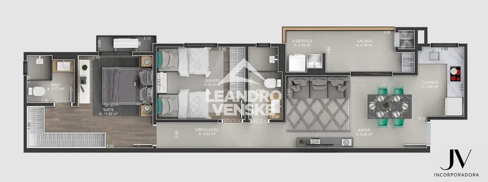 Apartamento, 2 quartos - Foto 6