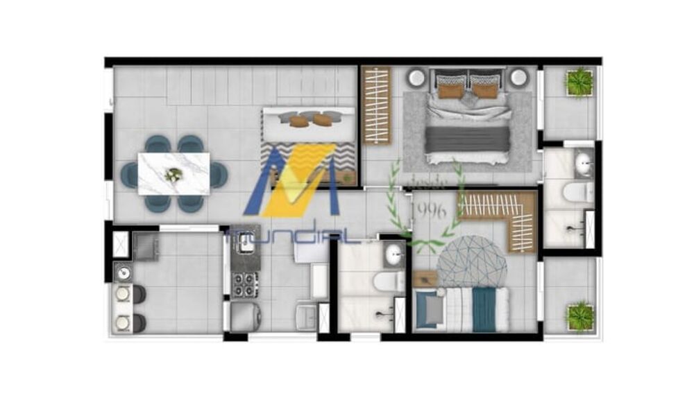 Apartamento, 2 quartos, 58 m² - Foto 5