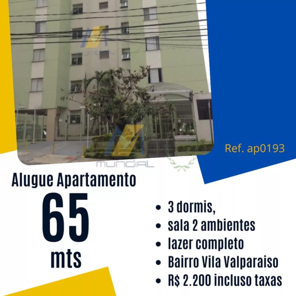 Apartamento para alugar com 3 quartos, 65m² - Foto 1