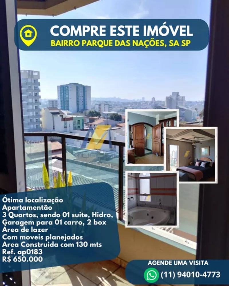 Apartamento à venda com 3 quartos, 130m² - Foto 1