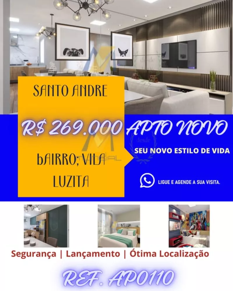 Apartamento à venda com 2 quartos, 44m² - Foto 1