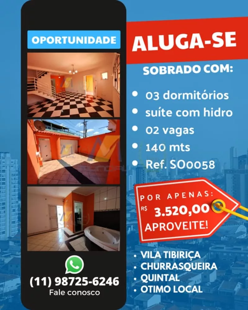 Casa para alugar com 3 quartos, 140m² - Foto 1