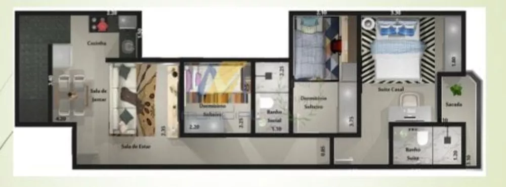 Apartamento à venda com 3 quartos, 129m² - Foto 2