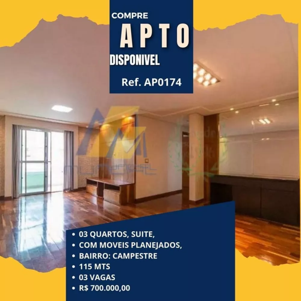 Apartamento à venda com 3 quartos, 114m² - Foto 1