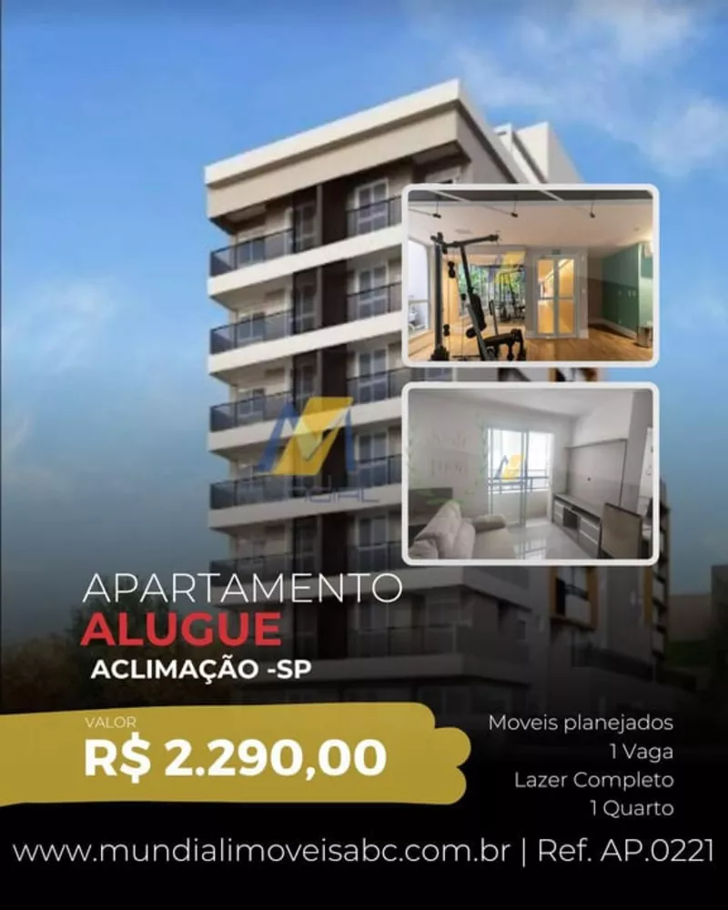 Apartamento para alugar com 1 quarto, 35m² - Foto 1