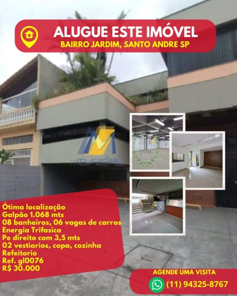 Depósito-Galpão, 1068 m² - Foto 1