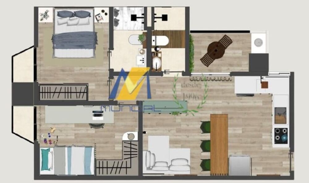 Apartamento, 2 quartos, 53 m² - Foto 4