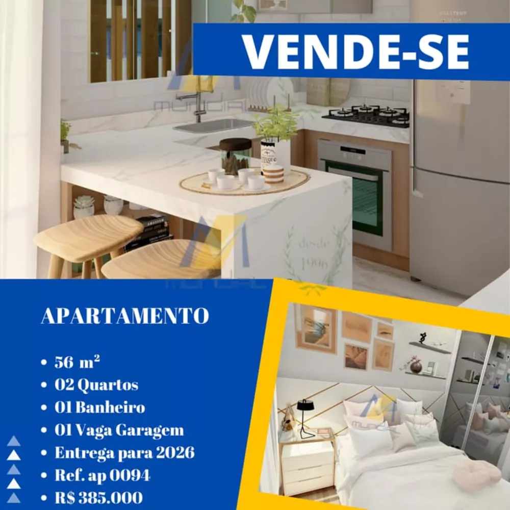 Apartamento à venda com 2 quartos, 56m² - Foto 1