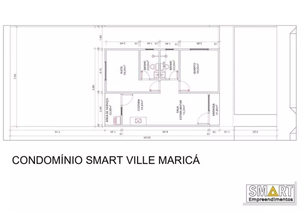 Casa, 2 quartos, 58 m² - Foto 3