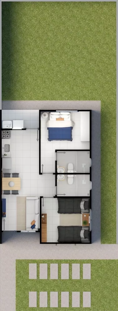 Casa, 2 quartos, 58 m² - Foto 10
