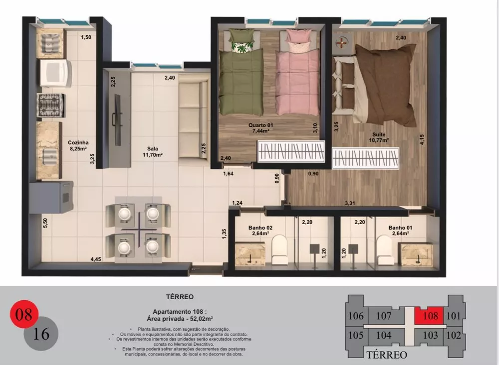 Apartamento, 2 quartos, 65 m² - Foto 7