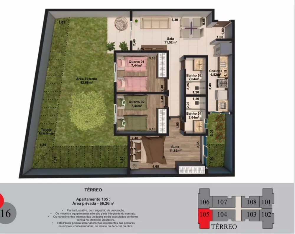 Apartamento, 2 quartos, 65 m² - Foto 12