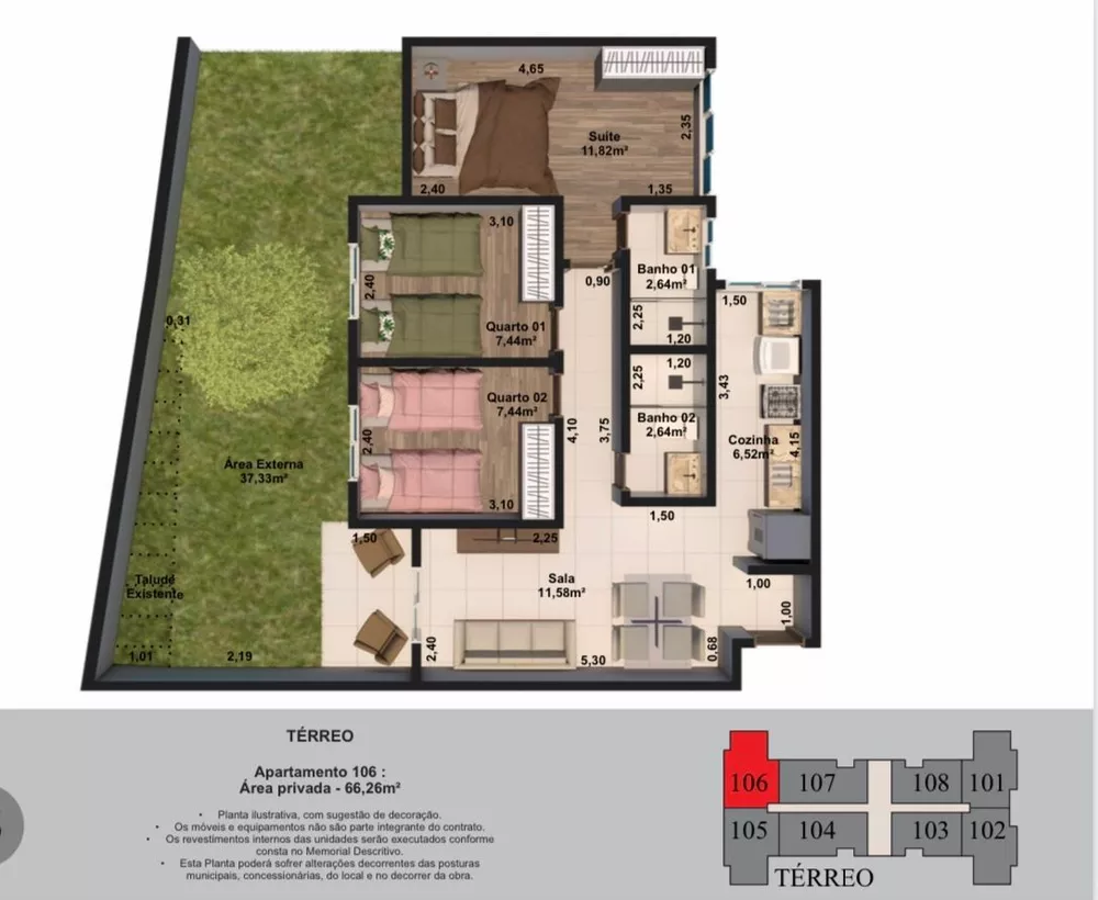 Apartamento, 2 quartos, 65 m² - Foto 6