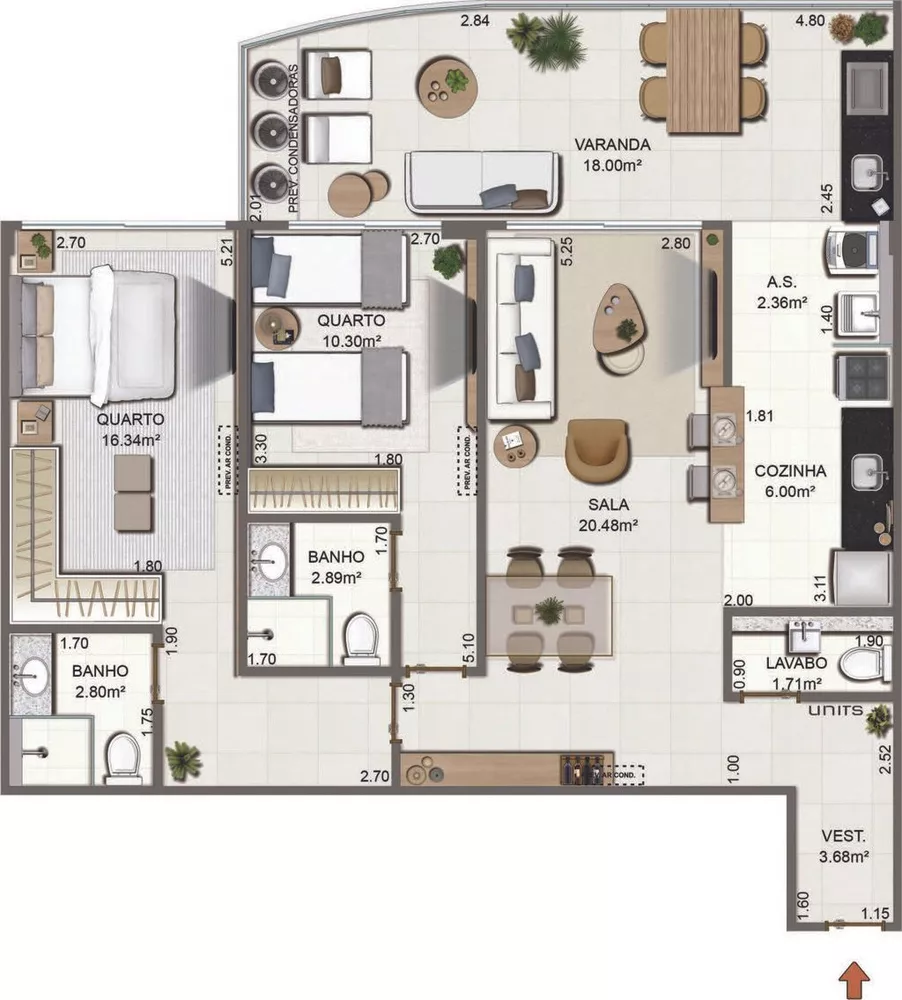 Apartamento, 1 quarto - Foto 3