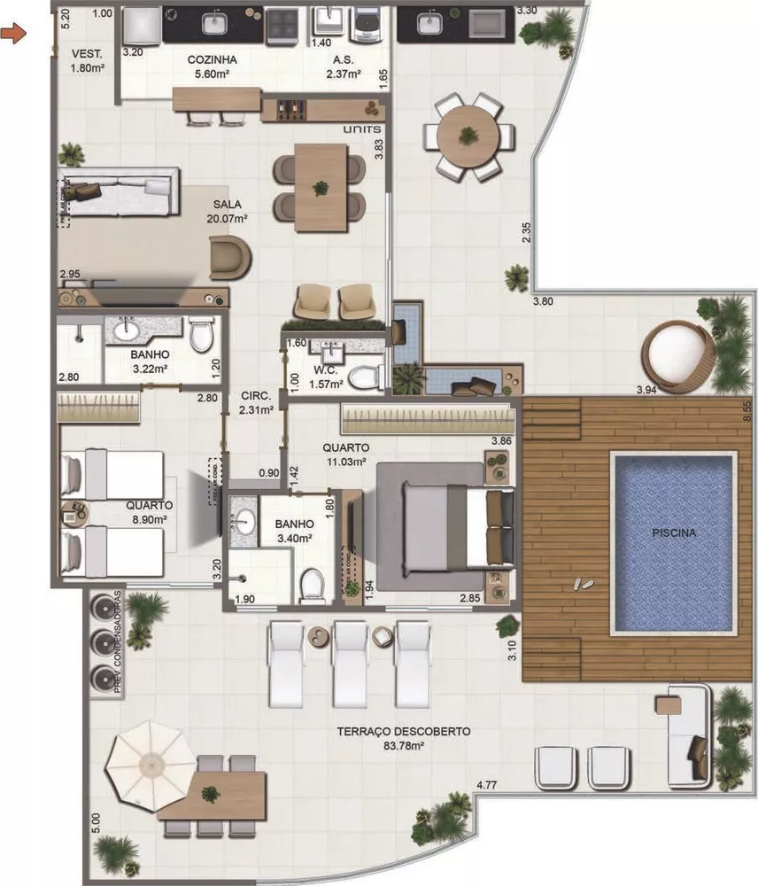 Apartamento, 1 quarto - Foto 2