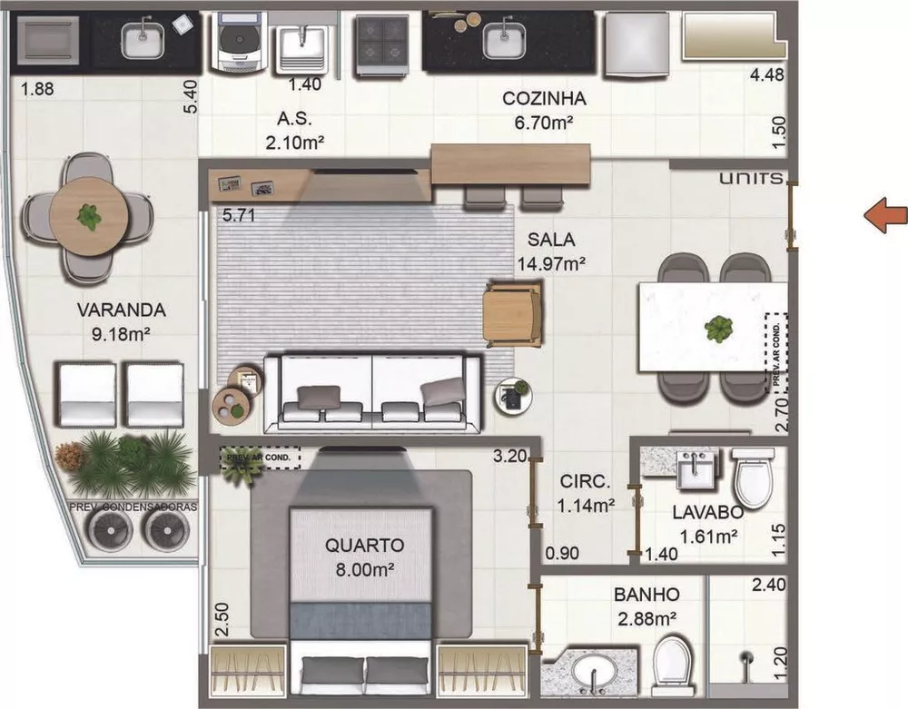 Apartamento, 1 quarto - Foto 23