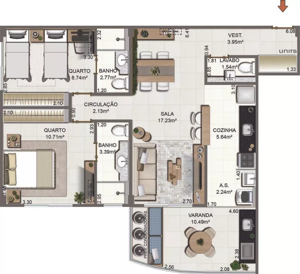 Apartamento, 1 quarto - Foto 5