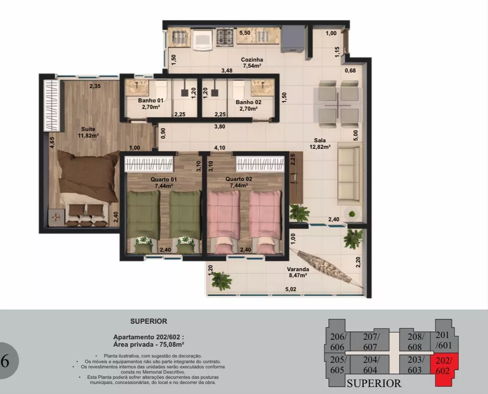 Apartamento, 2 quartos, 360 m² - Foto 3