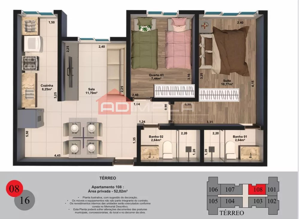 Apartamento, 3 quartos, 76 m² - Foto 28