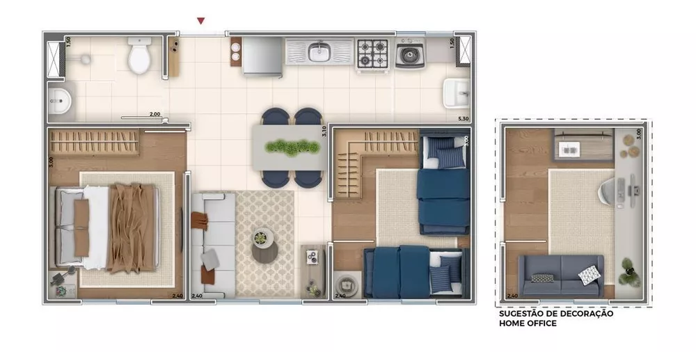 Apartamento, 2 quartos - Foto 19