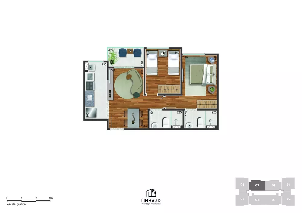 Apartamento, 2 quartos, 53 m² - Foto 18