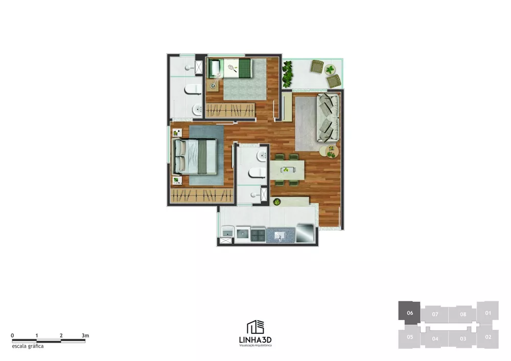 Apartamento, 2 quartos, 53 m² - Foto 14