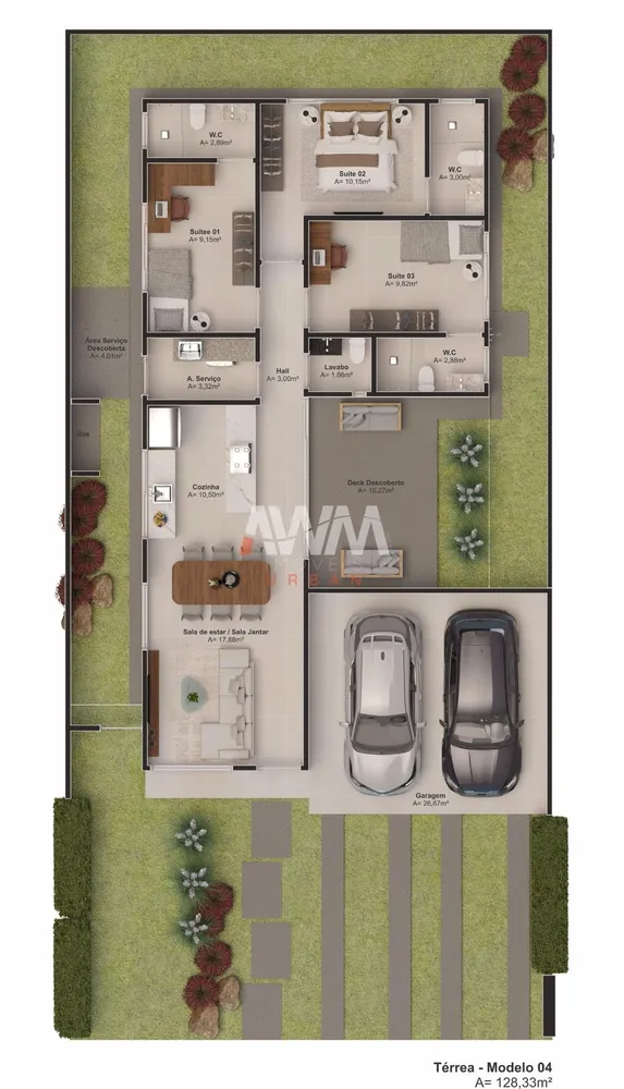 Casa, 3 quartos, 135 m² - Foto 3